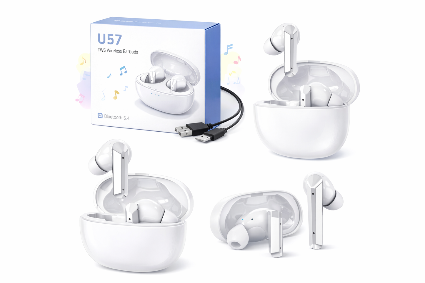 U57 Tws Wireless Earbuds