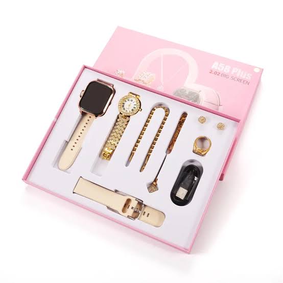 A58 Plus Smart Watch Gift Sets 6 IN 1