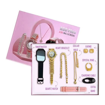 A58 Plus Smart Watch Gift Sets 6 IN 1