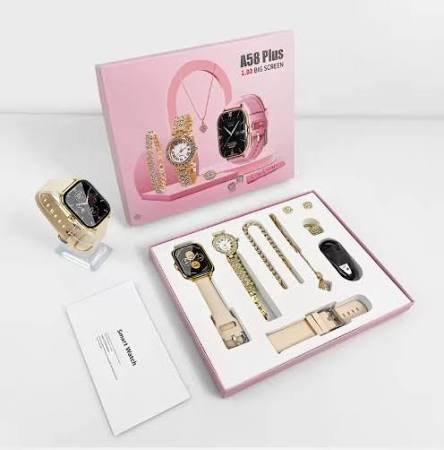 A58 Plus Smart Watch Gift Sets 6 IN 1